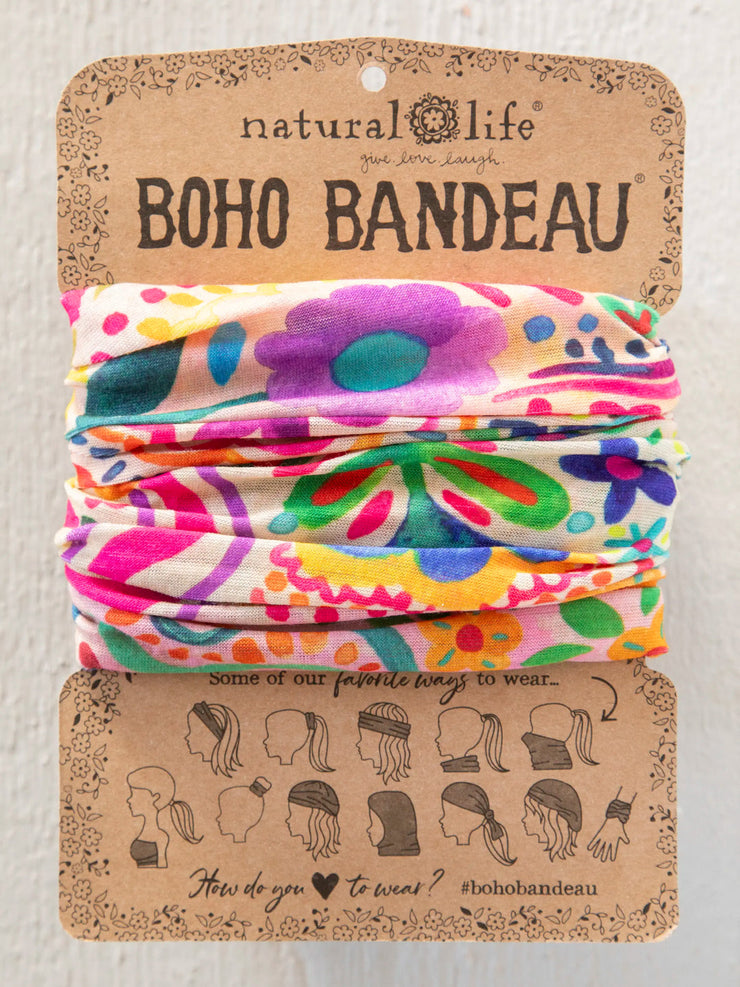 Natural Life Rainbow Doodle Boho Bandeau