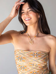 Natural Life Diamond Block Cream Boho Bandeau