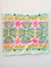 Natural Life Mint Borders Half Boho Bandeau