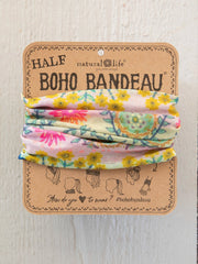 Natural Life Mint Borders Half Boho Bandeau