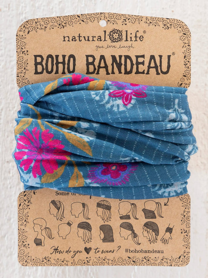 Natural Life Block Stamp IndigoBoho Bandeau