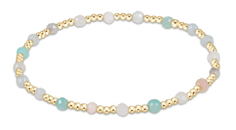 Enewton Gemstone Gold Sincerity Pattern 3mm Bead Bracelet - Hot Mess