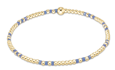 Enewton Hope Joy Pattern 2mm Bead  Bracelet - Bright Blue