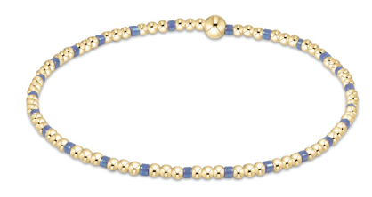 Enewton Hope Sincerity Pattern 2mm Bead Bracelet - Bright Blue