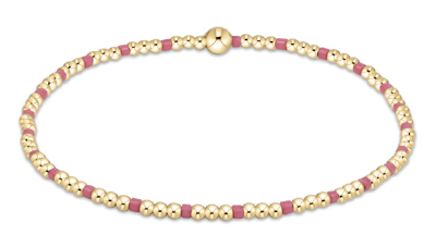 Enewton Hope Sincerity Pattern 2mm Bead Bracelet - Bright Pink