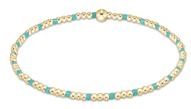 Enewton Hope Sincerity Pattern 2mm Bead Bracelet - Turquoise