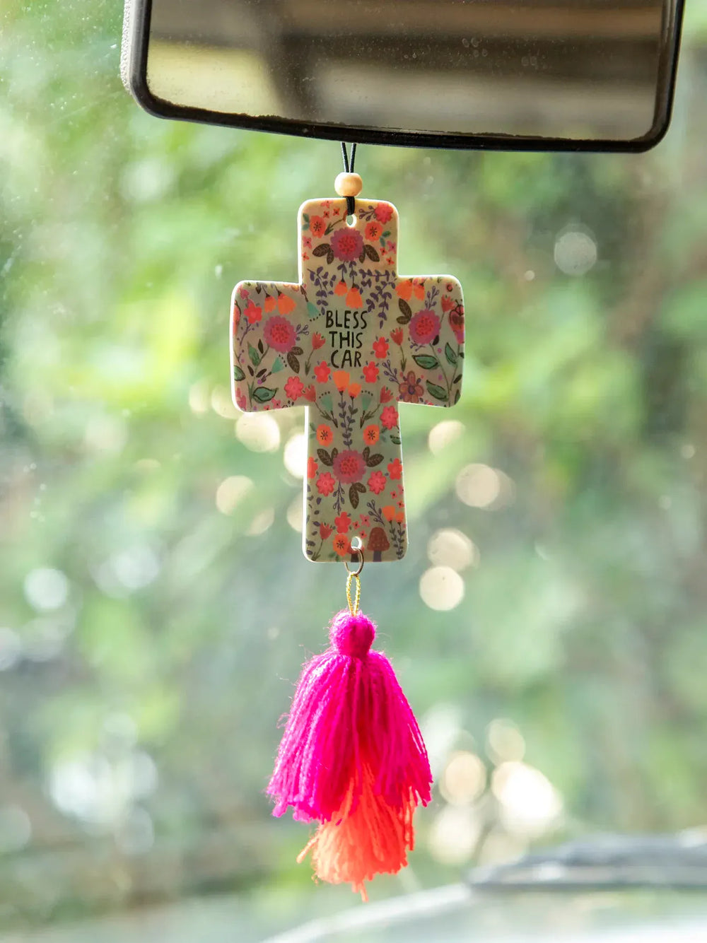 Natural Life Car Air Freshener -Bless This Car Bless This Car Air Freshener – A Thoughtful Driver Gift Home