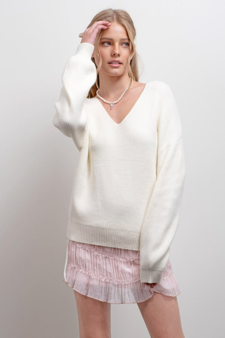 Charm Back Bow Sweater