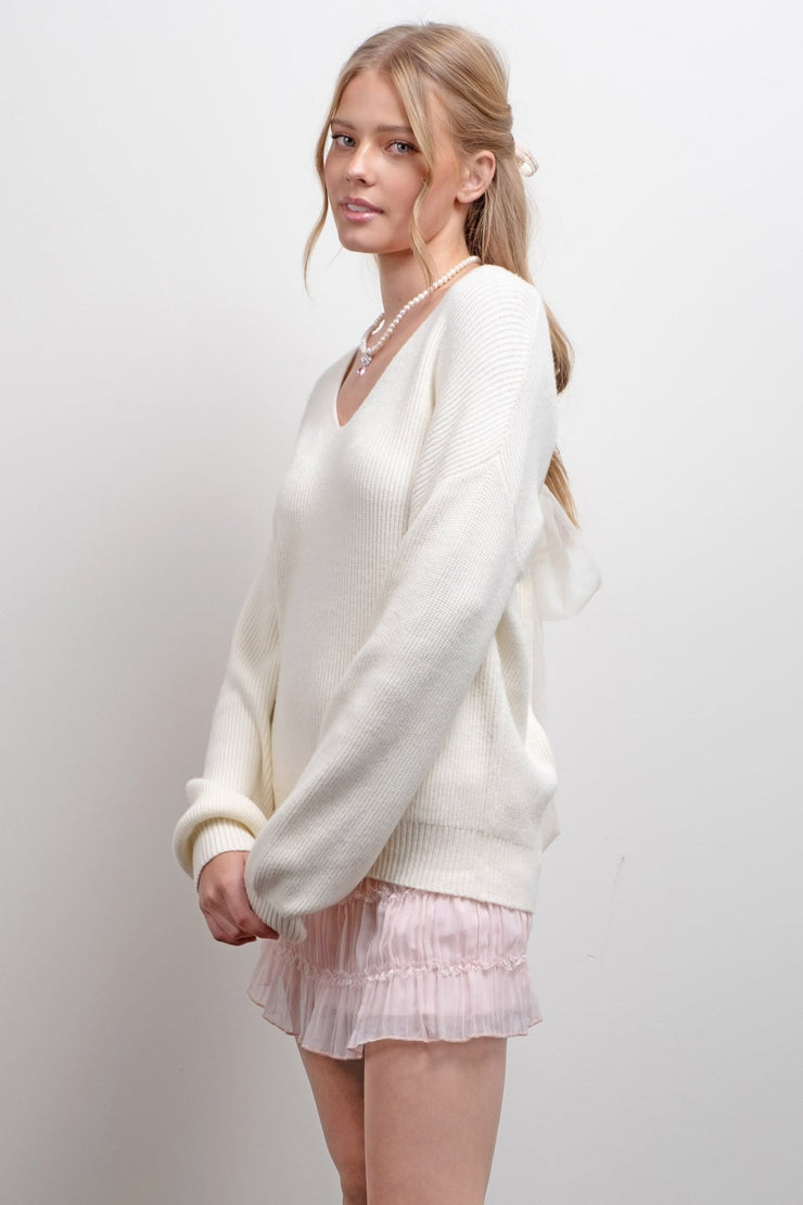 Charm Back Bow Sweater