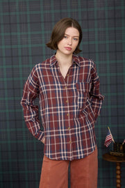 Burgundy Woods Plaid Shirt