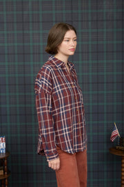 Burgundy Woods Plaid Shirt