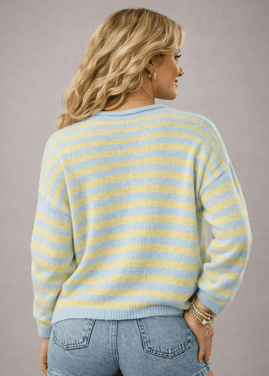 Seaside Lemon Stripe Sweater