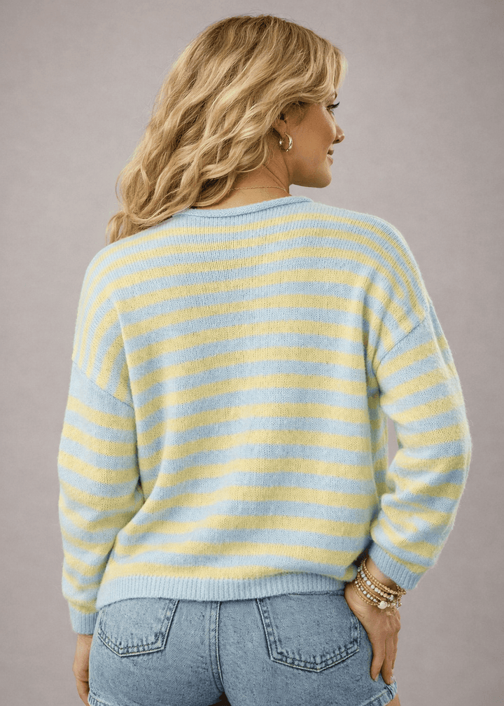 Seaside Lemon Stripe Sweater