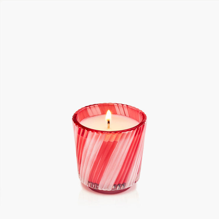 Voluspa Crushed Candy Cane Pedestal Candle