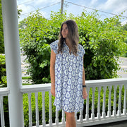 Shell Seeker Flutter Sleeve Dress