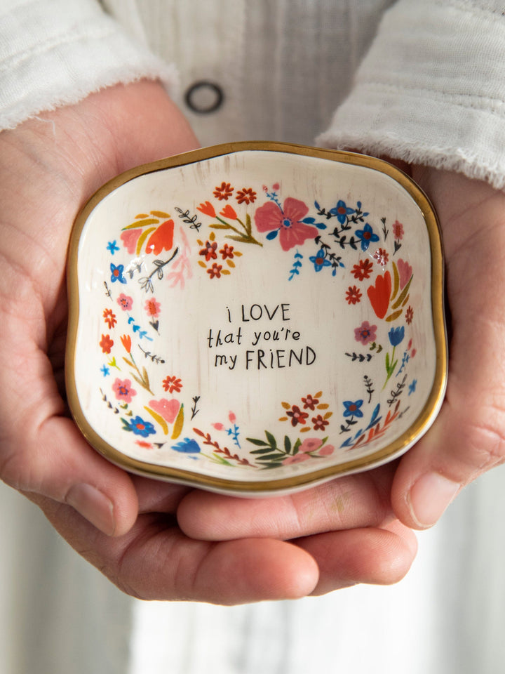 Antiqued Trinket Bowl Friend Antiqued Trinket Bowl Friend Home