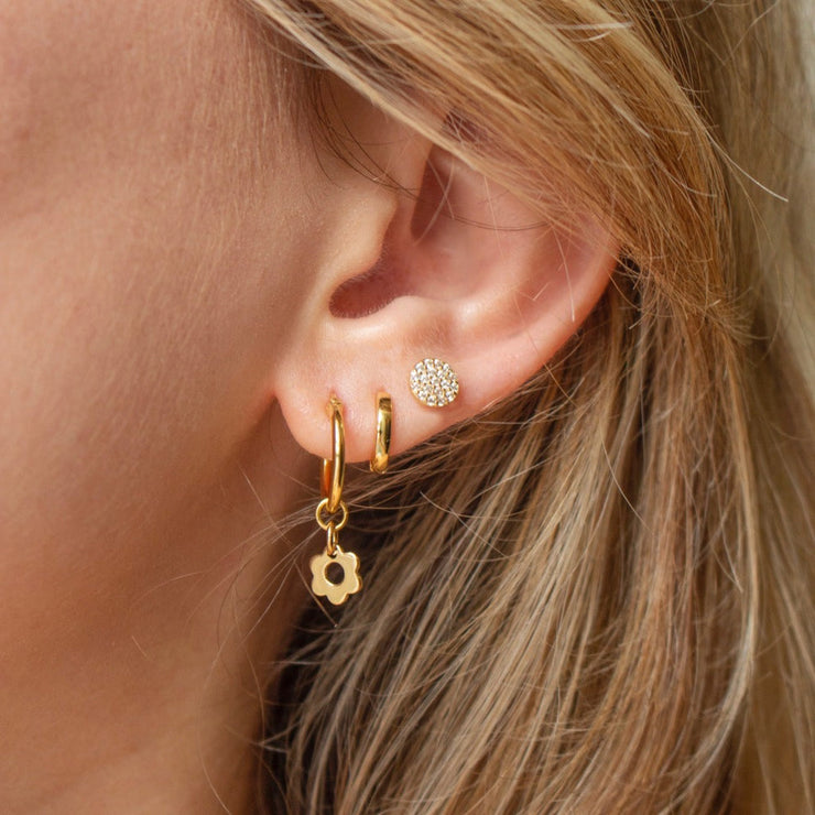FYB Crystal Juliet Studs - Gold