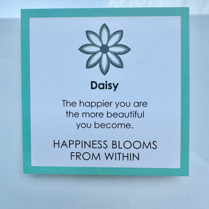 Lola Daisy Pendant - Silver &amp; White