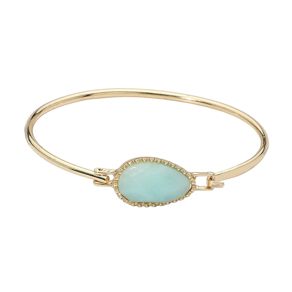 Sloane Oval Natural Stone Bangle Bracelet Sloane Oval Natural Stone Bangle Bracelet Bracelet