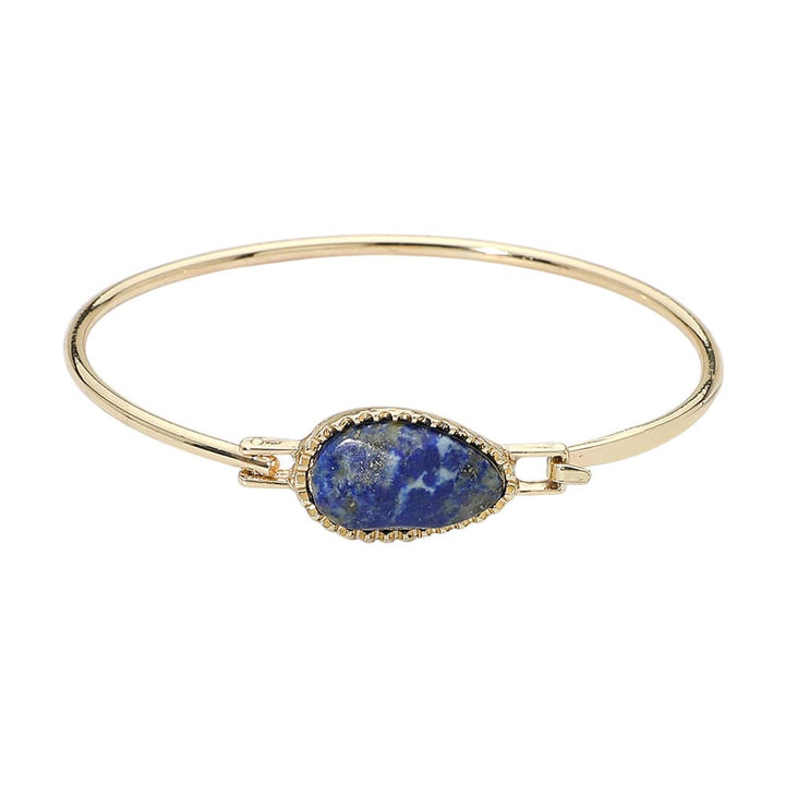 Sloane Oval Natural Stone Bangle Bracelet Sloane Oval Natural Stone Bangle Bracelet Bracelet