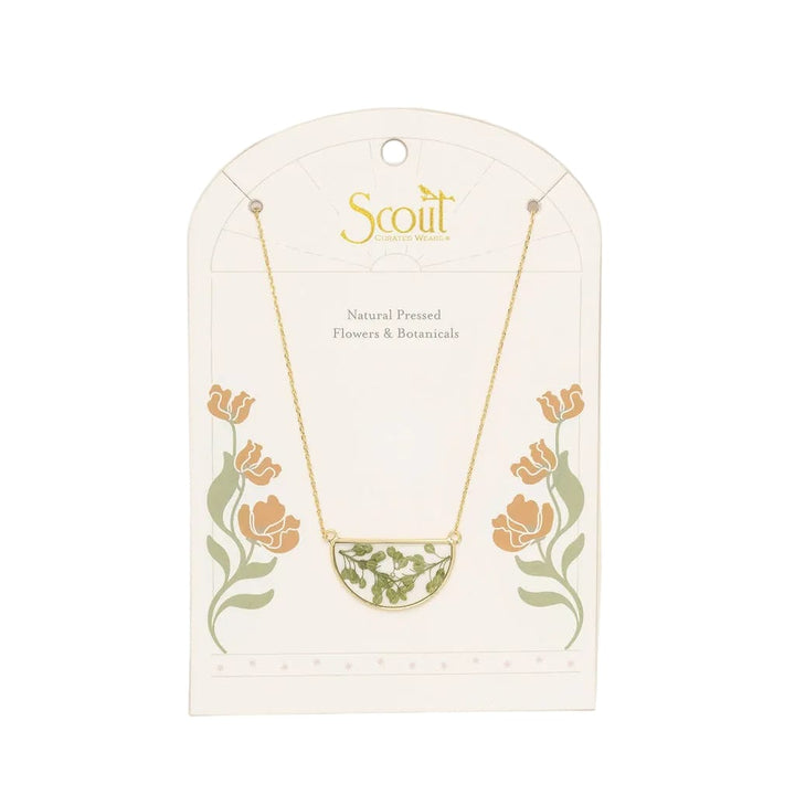 Scout Curated Wears Pressed Green Peppergrass Necklace