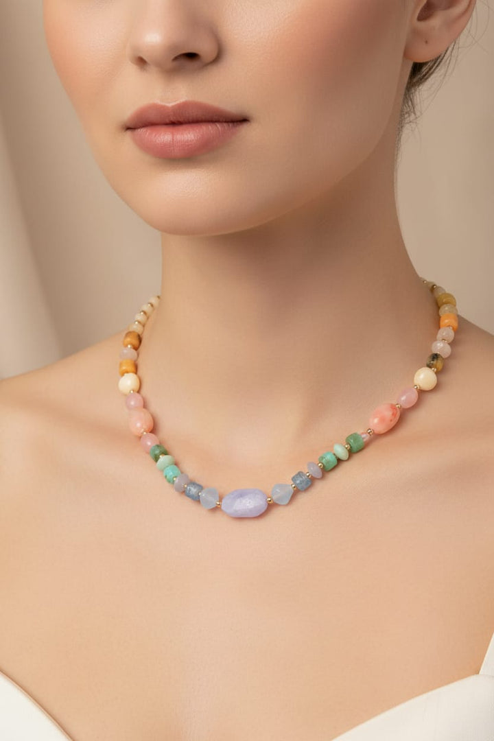 Golden Hour Beaded Necklace