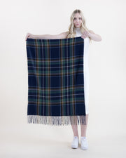 Timeless Navy Tartan Scarf