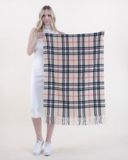 Heritage Ivory Tartan Plaid Scarf