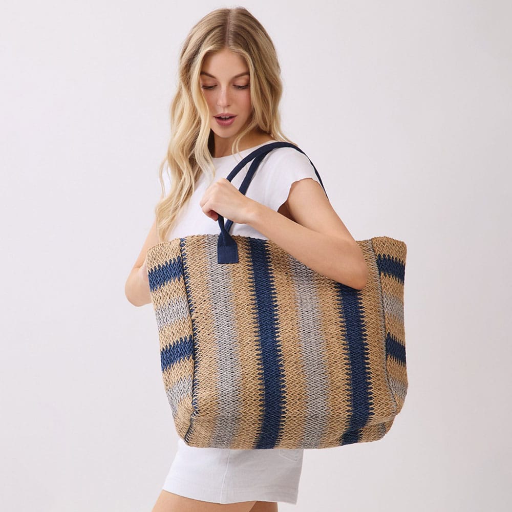 Coastal Stripe Everyday Tote