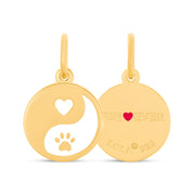 Lola Fur Ever All Gold Alpine White Pendant