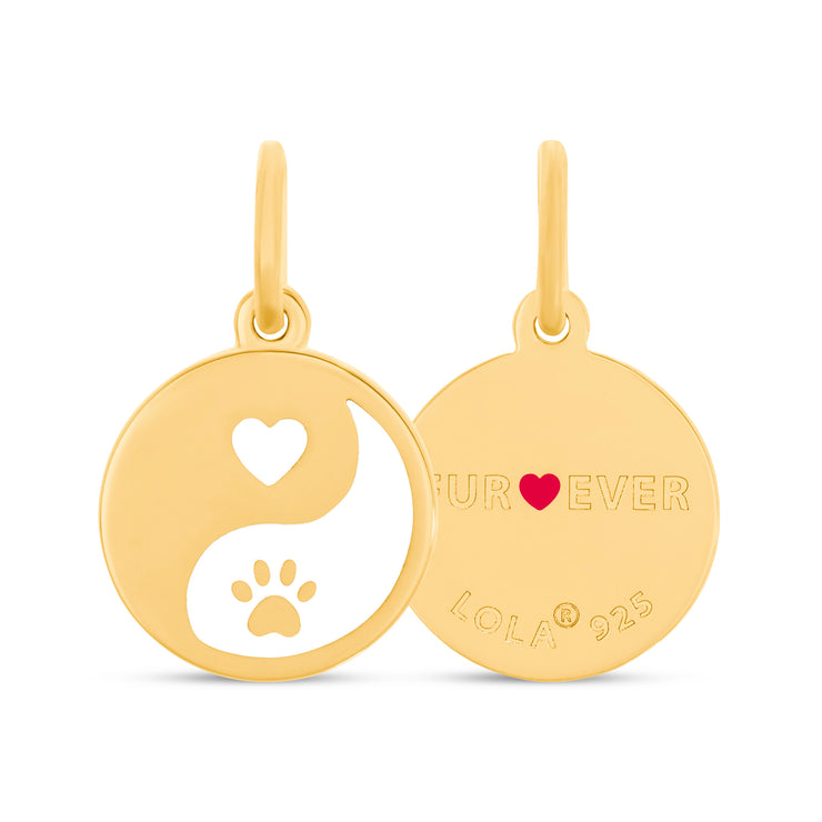 Lola Fur Ever All Gold Alpine White Pendant