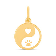 Lola Fur Ever All Gold Alpine White Pendant