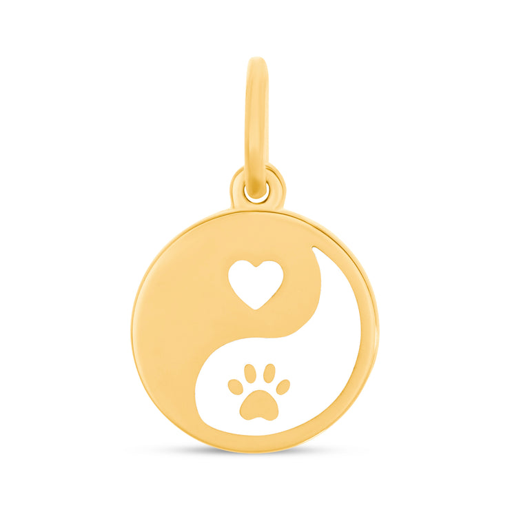 Lola Fur Ever All Gold Alpine White Pendant