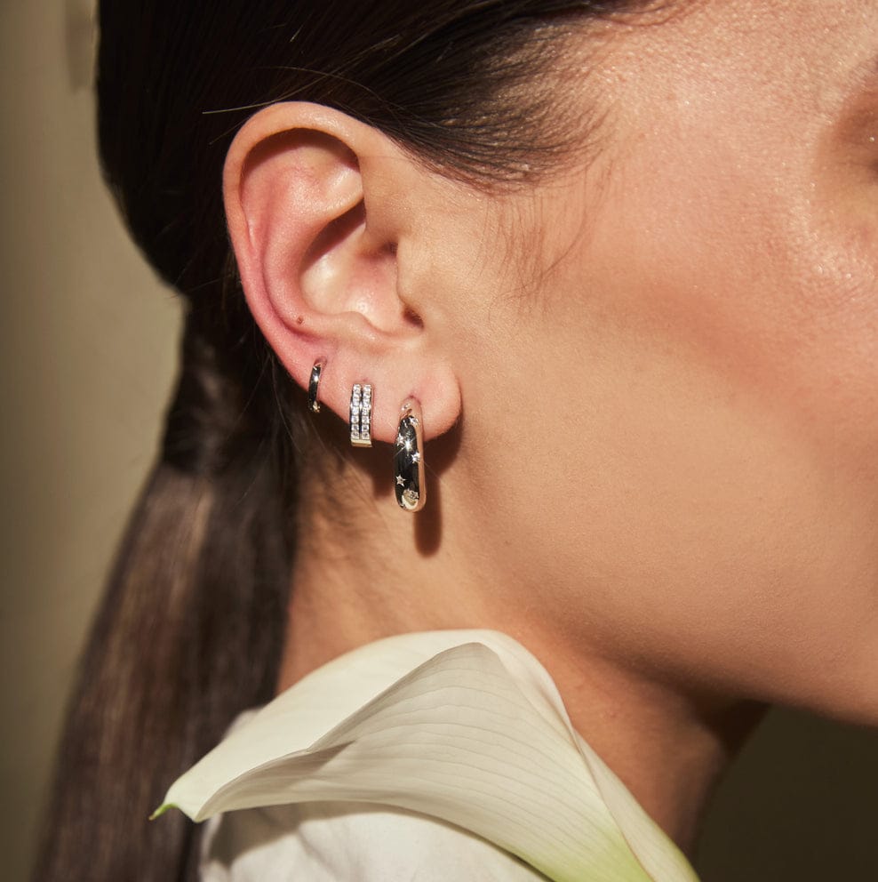 FYB Petite Chloe Huggie - Silver