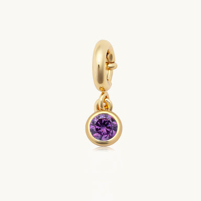 Little Words Project Charm - Birthstone February