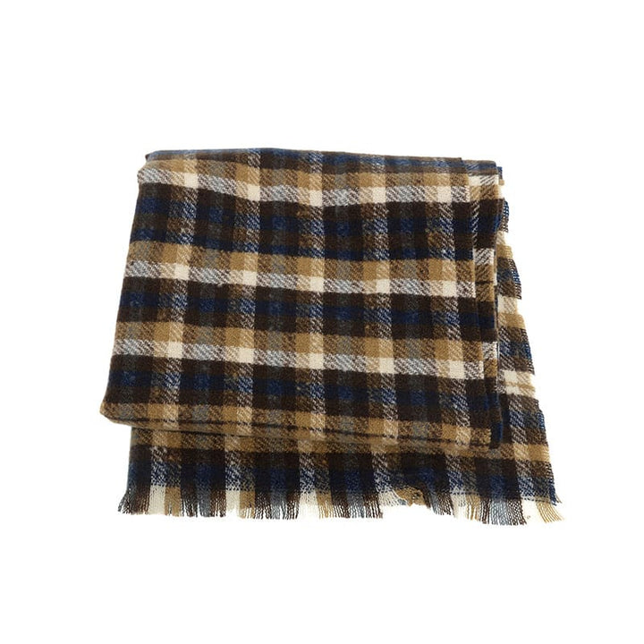 Neutral Comfy Plaid Scarf