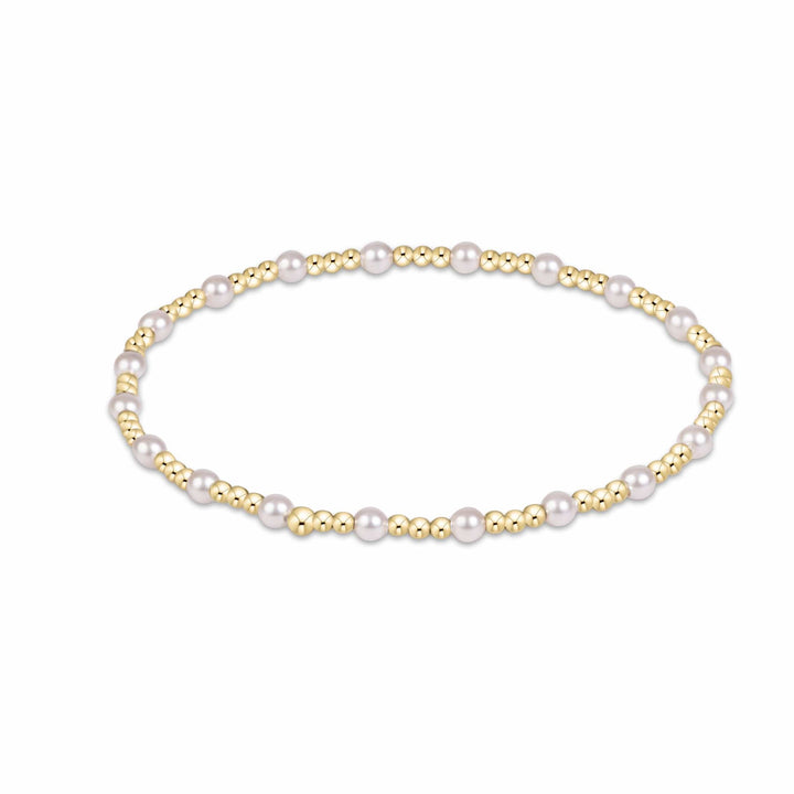 Enewton Gold Sincerity Pearl 3mm Bracelet