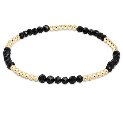 Enewton Blissful 2.5mm Bead Bracelet - Faceted Onyx