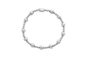 Isla Waterproof Silver 24/7 Stretch 3mm & 6mm Bracelet