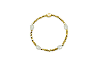 Isla Waterproof Here & There Pearl Gold Bracelet