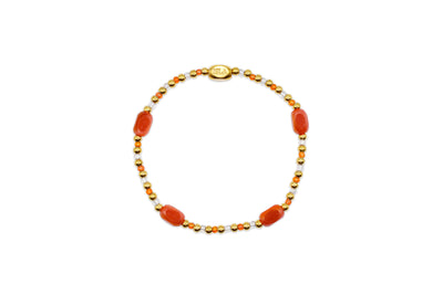 Isla All Around Multi Fire Coral Bracelet