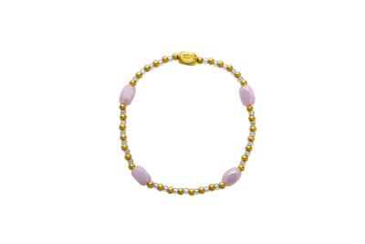 Isla Here There & Everywhere Pastel Pink Gold Bracelet