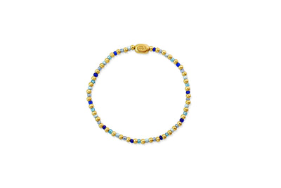 Isla All Around Multi Bella Blues Gold Bracelet