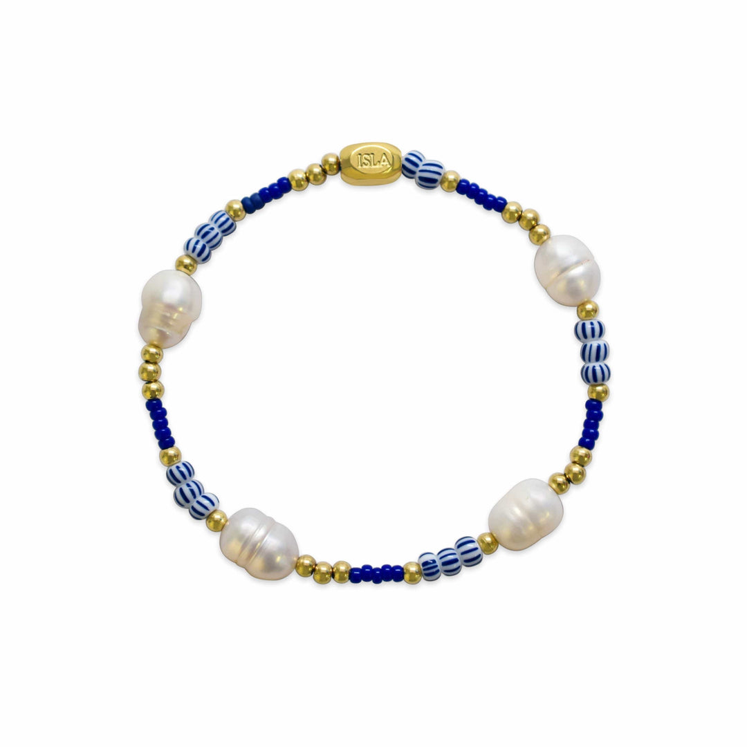 Isla Waterproof Mediterranean Stripe Bracelet Isla Mediterranean Stripe Waterproof Stretch Bracelet Bracelet