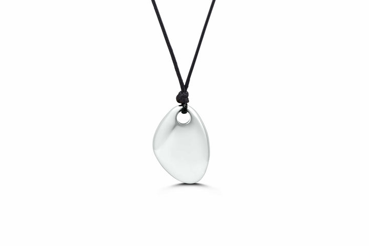 Isla Black Cord Organic Sunstone Pendant Necklace – Adjustable, Waterproof, Tarnish-Free