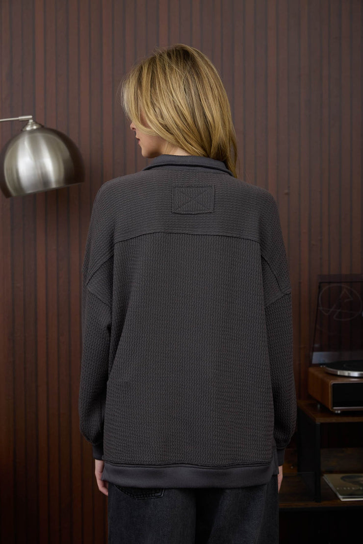 Cozy Core Waffle Half Zip