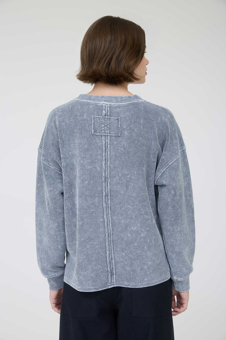 Cozy Pocket Rib Knit Top