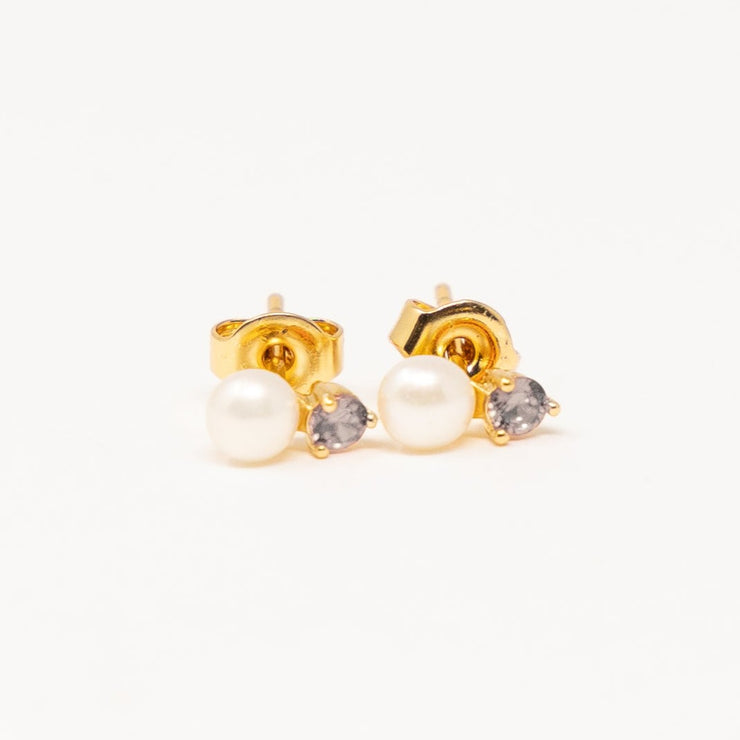 Birthday Pearl Stud Earrings