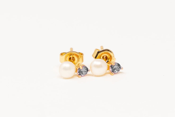 Birthday Pearl Stud Earrings