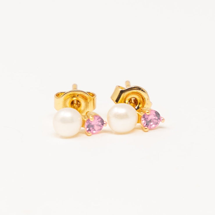 Birthday Pearl Stud Earrings